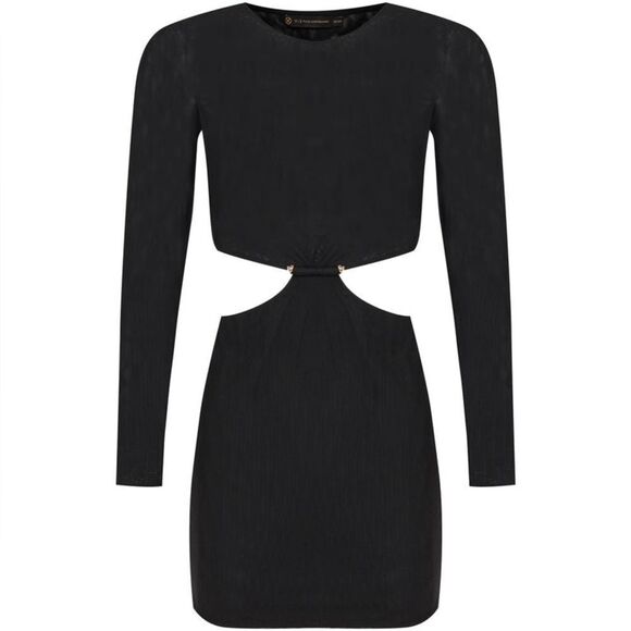 NWT Vix Naya Detail Mini Black Dress Size M - Picture 7 of 7